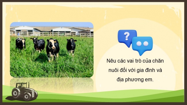 Soạn giáo án điện tử Công nghệ chăn nuôi 11 KNTT Bài 1: Vai trò và triển vọng của chăn nuôi