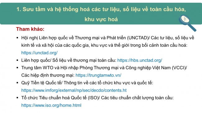 Soạn giáo án điện tử địa lí 11 CTST Bài 4: Thực hành: Tìm hiểu về toàn cầu hoá, khu vực hoá