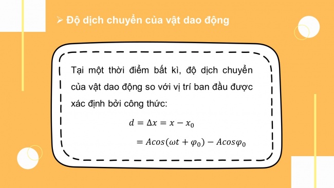 Soạn giáo án điện tử vật lí 11 CTST Bài 2: Phương trình dao động điều hoà