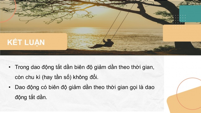 Soạn giáo án điện tử vật lí 11 CTST Bài 4: Dao động tắt dần và hiện tượng cộng hưởng