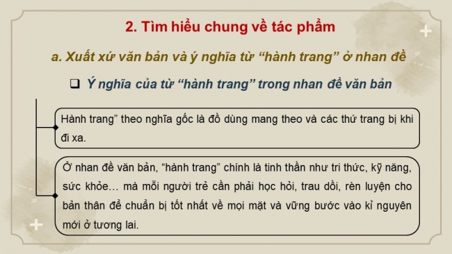 Soạn giáo án điện tử ngữ văn 11 CTST Bài 2 Đọc 2: Người trẻ và những hành trang vào thế kỉ XXI