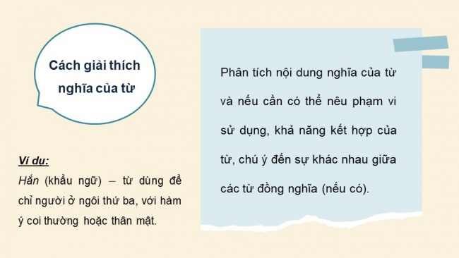 Soạn giáo án điện tử ngữ văn 11 CTST Bài 2 TH tiếng Việt: Cách giải thích nghĩa của từ