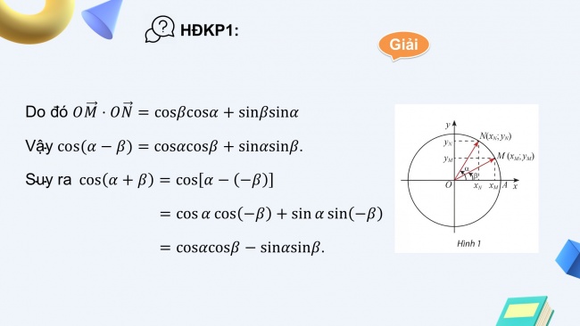 Soạn giáo án điện tử toán 11 CTST Bài 3: Các công thức lượng giác