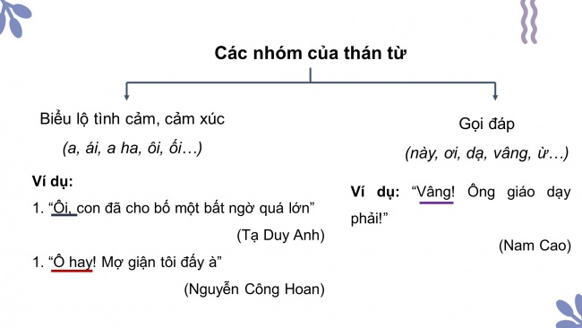 Soạn giáo án điện tử Ngữ văn 8 CD Bài 1 TH tiếng Việt: Trợ từ và thán từ