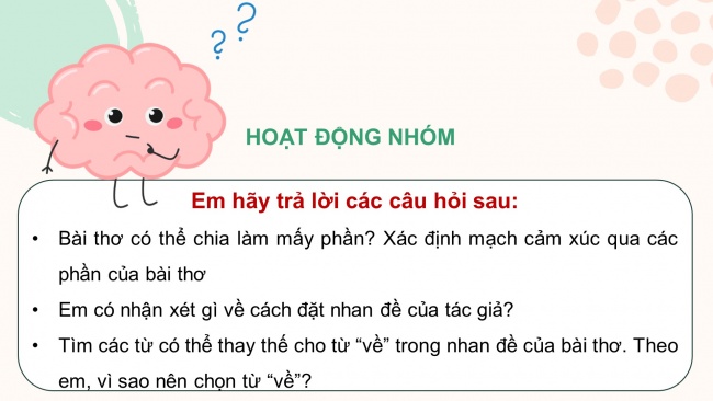 Soạn giáo án điện tử Ngữ văn 8 CD Bài 2 Đọc 2: Nếu mai em về Chiêm Hoá