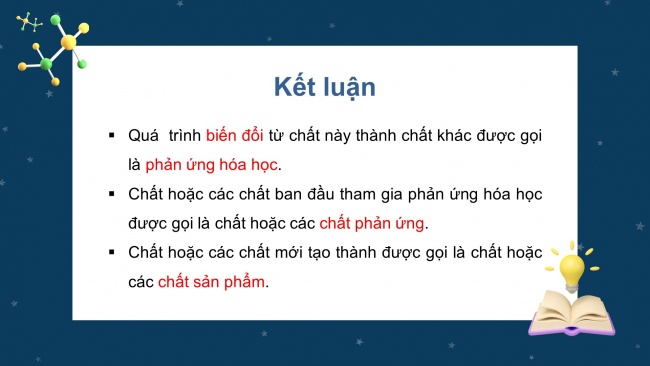 Soạn giáo án điện tử KHTN 8 CD Bài 2: Phản ứng hoá học và năng lượng của phản ứng hoá học