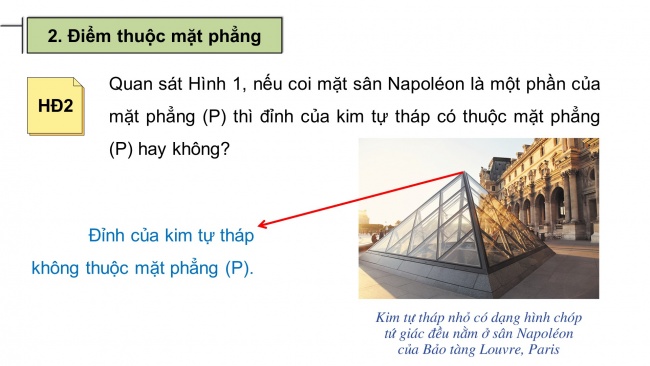 Soạn giáo án điện tử toán 11 Cánh diều Bài 1: Đường thẳng và mặt phẳng trong không gian