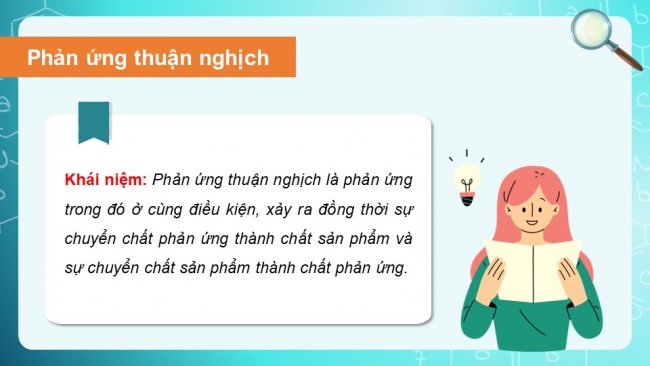 Soạn giáo án điện tử hóa học 11 Cánh diều  Bài 1: Mở đầu về cân bằng hoá học