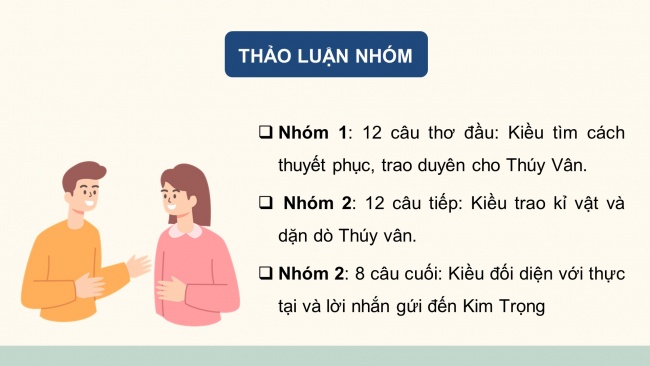 Soạn giáo án điện tử ngữ văn 11 Cánh diều Bài 2 Đọc 2: Trao duyên