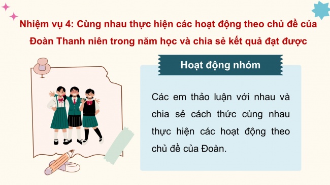 Soạn giáo án điện tử hoạt động trải nghiệm 11 Cánh diều Chủ đề 1: Xây dựng và phát triển nhà trường (P2)