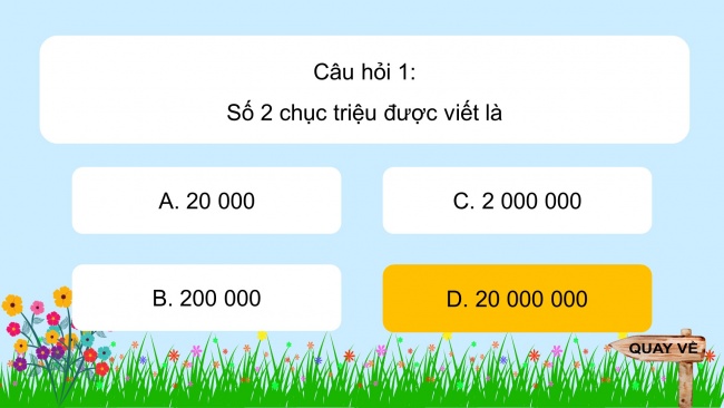 Soạn giáo án điện tử toán 4 CTST Bài 25: Triệu – Lớp triệu