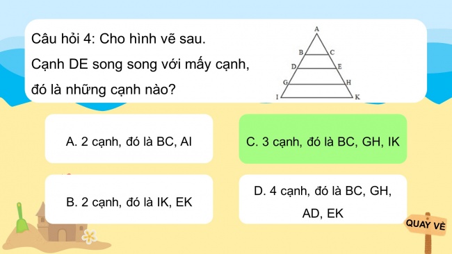 Soạn giáo án điện tử toán 4 CTST Bài 32: Hai đường thẳng song song