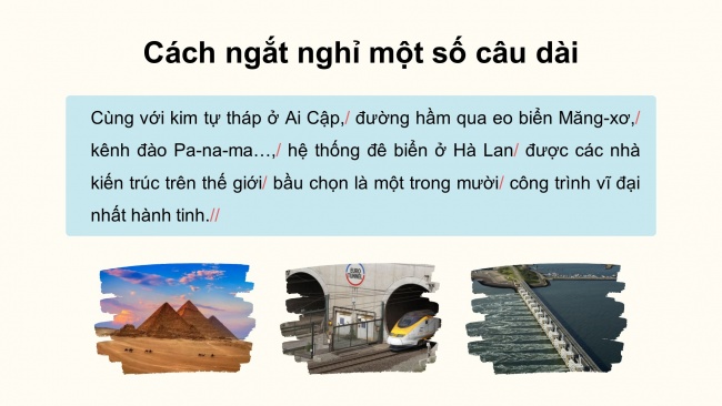 Soạn giáo án điện tử tiếng việt 4 CTST CĐ 3 Bài 6 Đọc: Kì quan đê biển