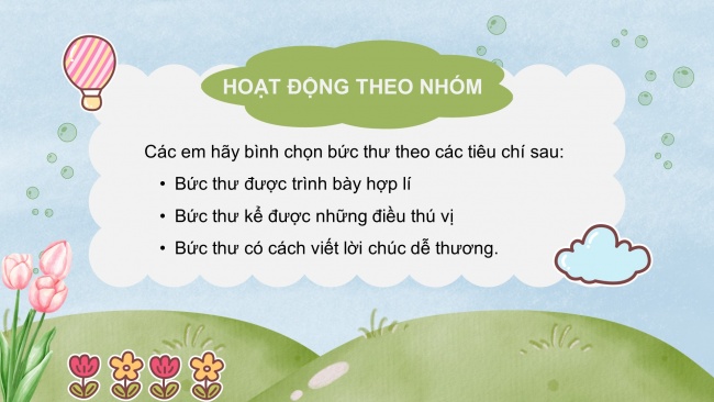 Soạn giáo án điện tử tiếng việt 4 CTST  CĐ 3 Bài 7 Viết: Viết thư cho người thân