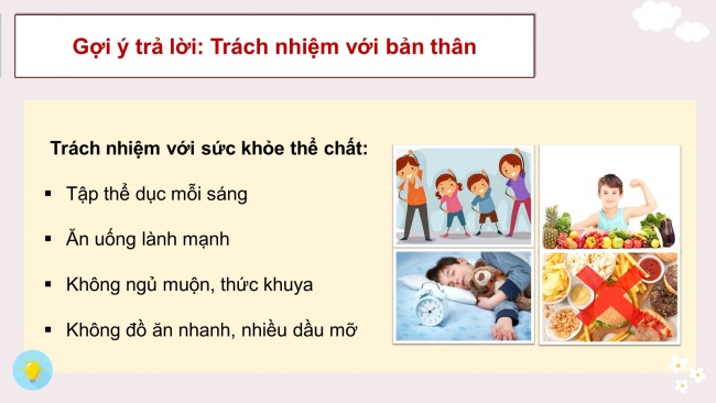 Soạn giáo án điện tử HĐTN 8 CTST (bản 2) Chủ đề 2: Thể hiện trách nhiệm của bản thân - Hoạt động 1, 2