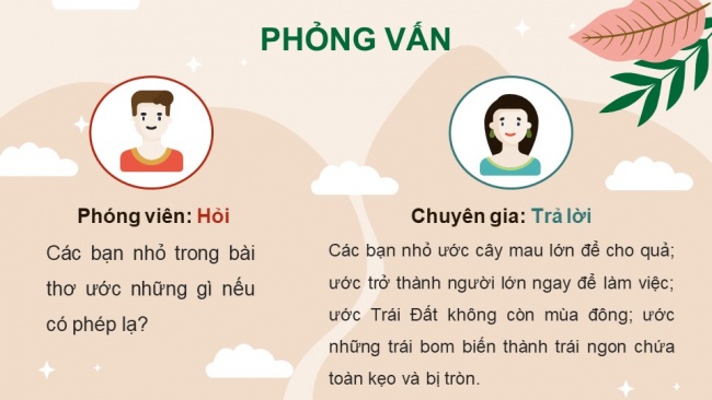 Soạn giáo án điện tử Tiếng Việt 4 CD Bài 6 Đọc 3: Nếu chúng mình có phép lạ