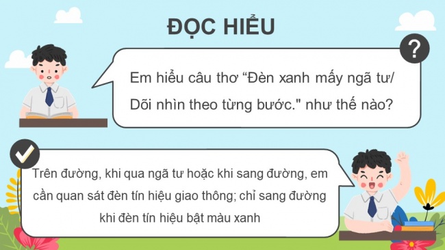 Soạn giáo án điện tử Tiếng Việt 4 CD Bài 9 Đọc 4: Buổi sáng đi học