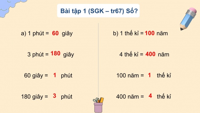 Soạn giáo án điện tử toán 4 KNTT Bài 19: Giây, thế kỉ