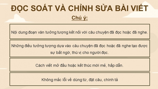 Soạn giáo án điện tử tiếng việt 4 KNTT Bài 19 Viết Đoạn văn tưởng tượng