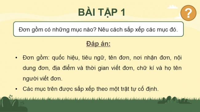 Soạn giáo án điện tử tiếng việt 4 KNTT Bài 23 Viết Tìm hiểu cách viết đơn