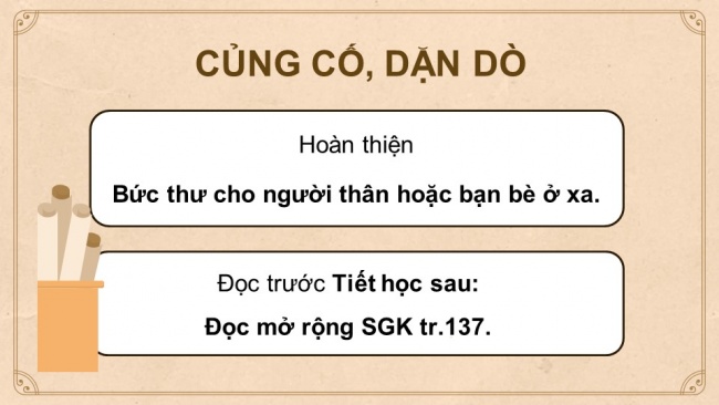 Soạn giáo án điện tử tiếng việt 4 KNTT Bài 32 Viết thư