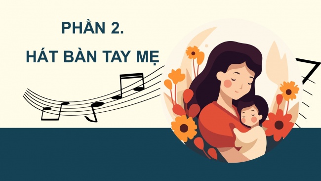 Soạn giáo án điện tử âm nhạc 4 CTST CĐ4 Tiết 1: Khám phá bàn tay mẹ