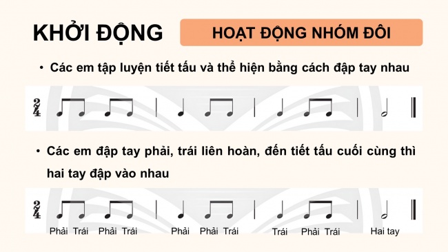 Soạn giáo án điện tử âm nhạc 4 CTST CĐ4 Tiết 2: Ôn tâp bài hát Bàn tay mẹ. Đọc nhạc: Bài đọc nhạc số 2