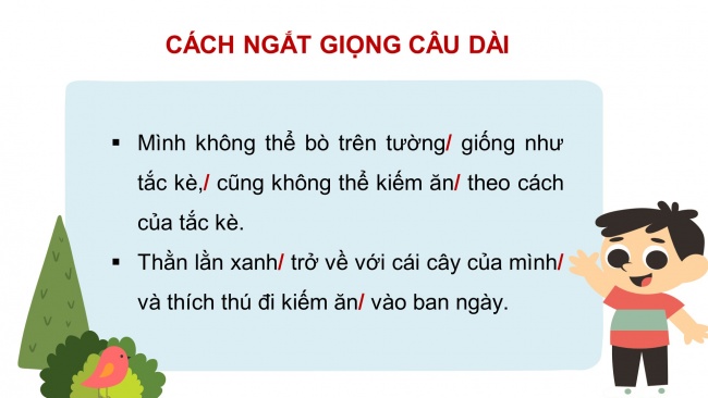 Soạn giáo án điện tử tiếng việt 4 KNTT Bài 5 Đọc: Thằn lằn xanh và tắc kè