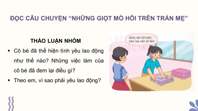 Soạn giáo án điện tử đạo đức 4 KNTT Bài 3: Yêu lao động