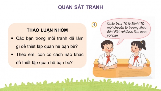 Soạn giáo án điện tử đạo đức 4 KNTT Bài 6: Thiết lập quan hệ bạn bè