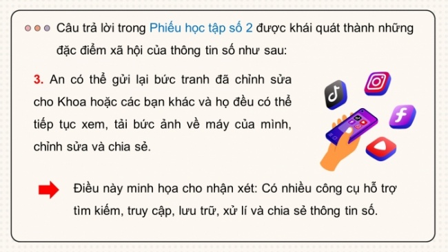 Soạn giáo án điện tử Tin học 8 KNTT Bài 2: Thông tin trong môi trường số