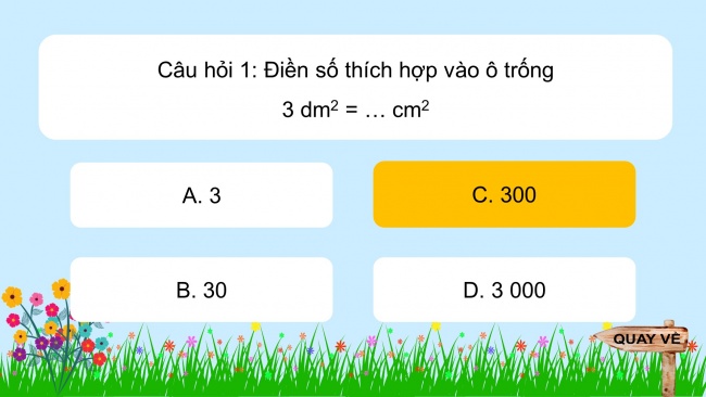 Soạn giáo án điện tử toán 4 CTST Bài 20: Đề-xi-mét vuông