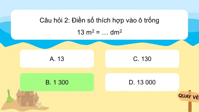 Soạn giáo án điện tử toán 4 CTST Bài 21: Mét vuông