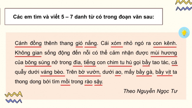 Soạn giáo án điện tử tiếng việt 4 CTST CĐ 1 Bài 1 Luyện từ và câu: Danh từ