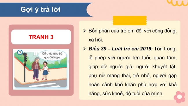 Soạn giáo án điện tử đạo đức 4 CTST bài 12: Bổn phận của trẻ em