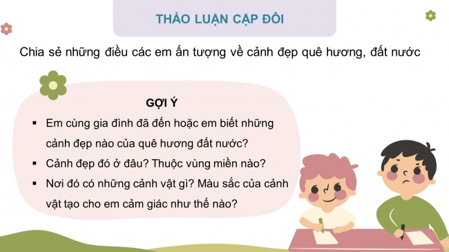 Soạn giáo án điện tử mĩ thuật 4 CTST bản 1 Bài 2: Phong cảnh quê em