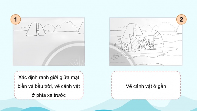 Soạn giáo án điện tử mĩ thuật 4 CTST bản 1 Bài 1: Tranh vẽ về biển đảo Việt Nam