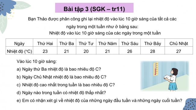 Soạn giáo án điện tử toán 4 cánh diều Bài 3: Ôn tập về một số yếu tố thống kê và xác suất