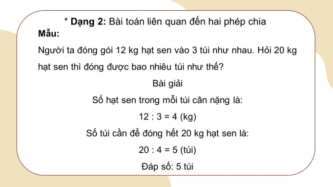 Soạn giáo án điện tử toán 4 cánh diều Bài 17: Bài toán liên quan đến rút về đơn vị