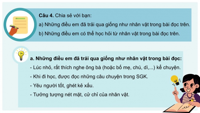 Soạn giáo án điện tử tiếng việt 4 cánh diều Bài 4 Đọc 2: Những trang sách tuổi thơ