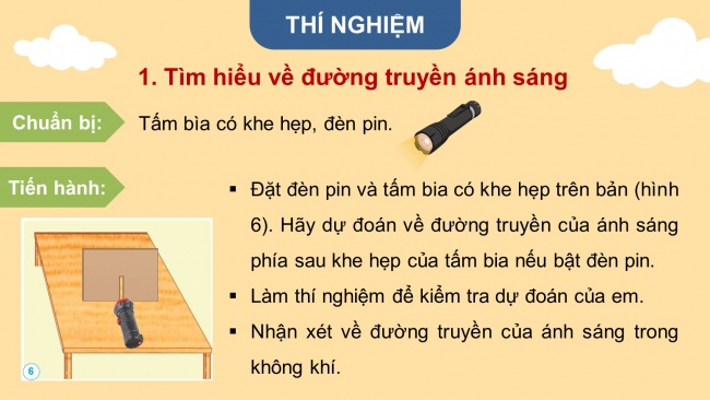 Soạn giáo án điện tử khoa học 4 cánh diều Bài 7: Sự truyền ánh sáng