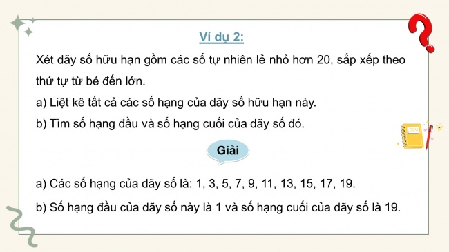 Soạn giáo án điện tử toán 11 KNTT Bài 5: Dãy số