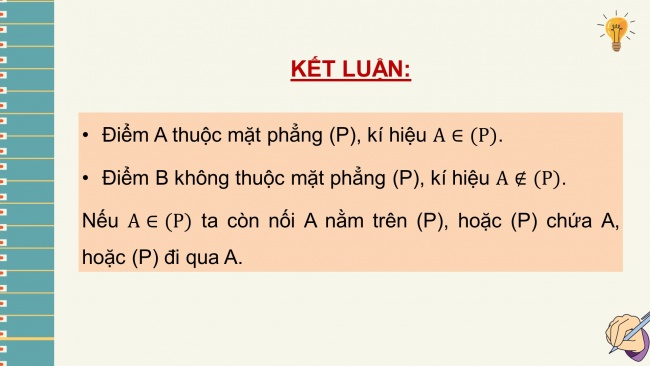 Soạn giáo án điện tử toán 11 KNTT Bài 10: Đường thẳng và mặt phẳng trong không gian