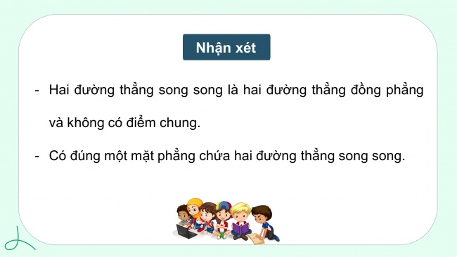 Soạn giáo án điện tử toán 11 KNTT Bài 11: Hai đường thẳng song song