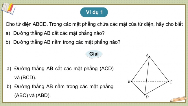 Soạn giáo án điện tử toán 11 KNTT Bài 12: Đường thẳng và mặt phẳng song song