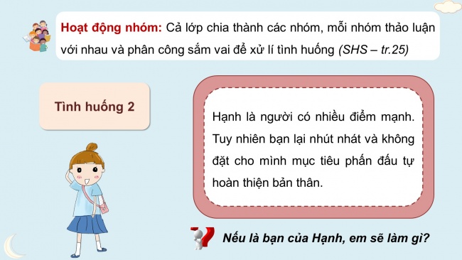 Soạn giáo án điện tử HĐTN 11 KNTT Chủ đề 3: Rèn luyện bản thân - Hoạt động 7, 8