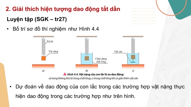 Soạn giáo án điện tử vật lí 11 CTST Bài 4: Dao động tắt dần và hiện tượng cộng hưởng