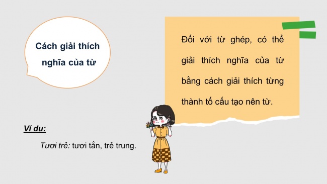 Soạn giáo án điện tử ngữ văn 11 CTST Bài 1 TH tiếng Việt: Cách giải thích nghĩa của từ