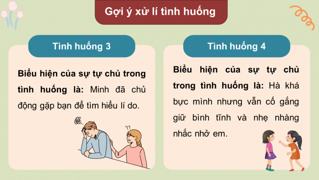 Soạn giáo án điện tử HĐTN 8 CD Chủ đề 4 - HĐGDTCĐ: Tự chủ trong các mối quan hệ