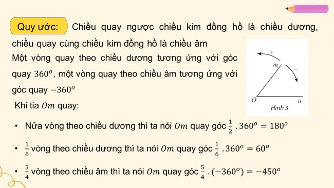 Soạn giáo án điện tử toán 11 CTST Bài 1: Góc lượng giác